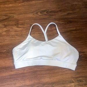 White sports bra